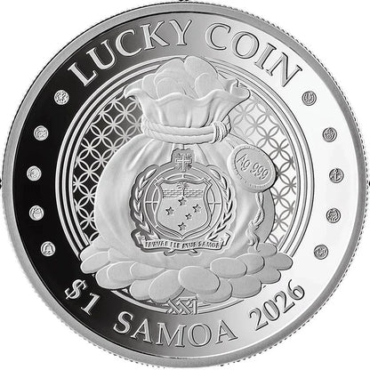 Samoa Money Frog Lucky Coin 2026 1/2 oz Silber Proof