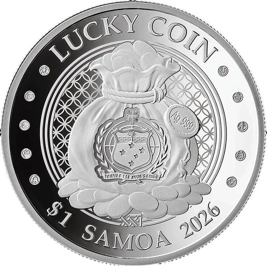Samoa Money Frog Lucky Coin 2026 1/2 oz Silber Proof