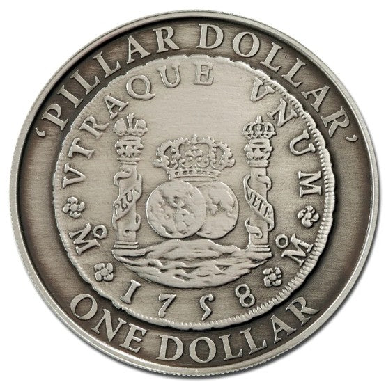 Australien 2006 Pillar Dollar Silbermünze Antik-Finish