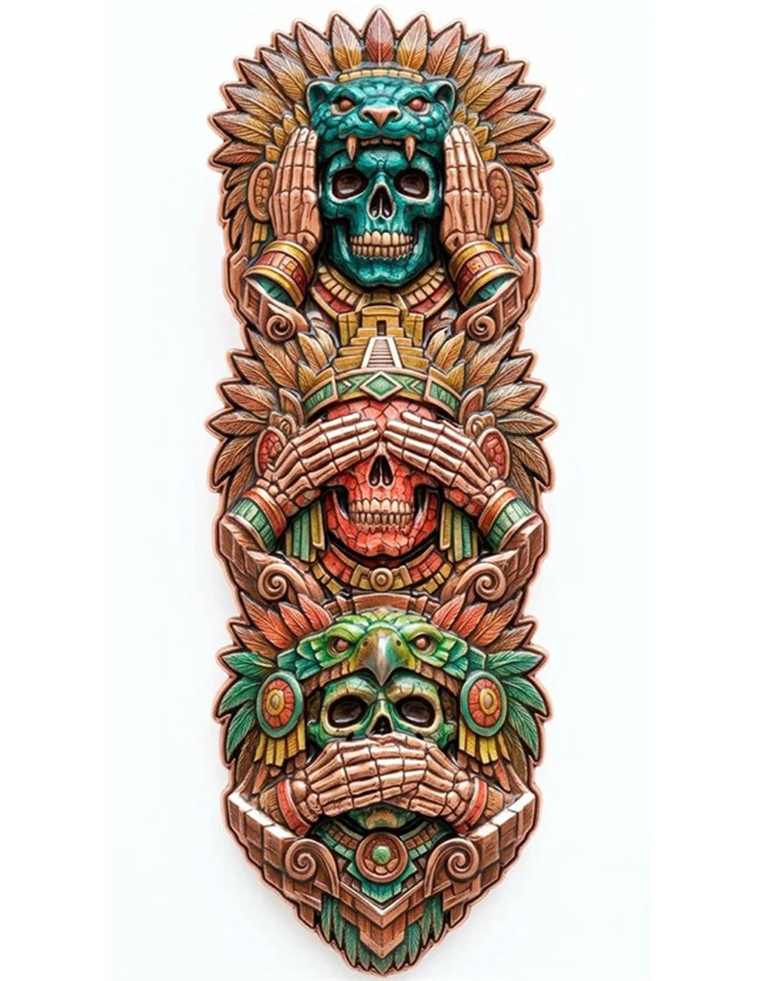 3oz Kupfer Italien - Aztekentotem 2026