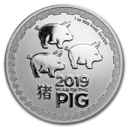 Niue Jahr des Schweines 2019 – Vorderseite
