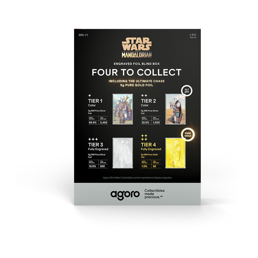 Niue Star Wars The Mandalorian Din Djarin Blind Box 2026 Rückseite