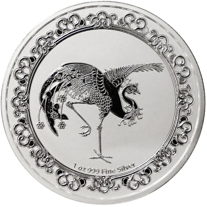 Niue Celestial Animals Red Phoenix 2020 – Vorderseite mit Phönixmotiv