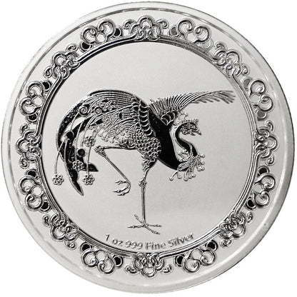 Niue Celestial Animals Red Phoenix 2020 – Vorderseite mit Phönixmotiv