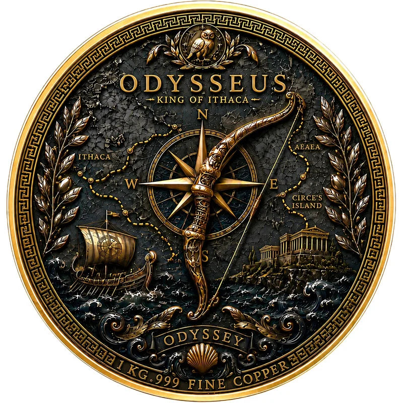 1kg Kupfer Italien - Odysseus König von Ithaka 2026
