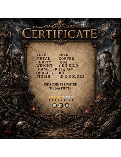 1kg Kupfer Italien - OLYMPUS WAR Fall Of The Gods 2026