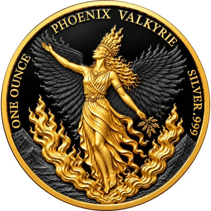 Phoenix Valkyrie Obsidian Flame 2026 1 oz Silber Black Platinum Gold
