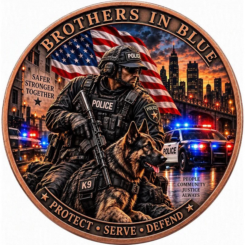 5oz Kupfer Italien - POLICE Courage Honor Sacrifice 2026
