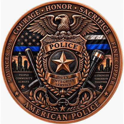 5oz Kupfer Italien - POLICE Courage Honor Sacrifice 2026