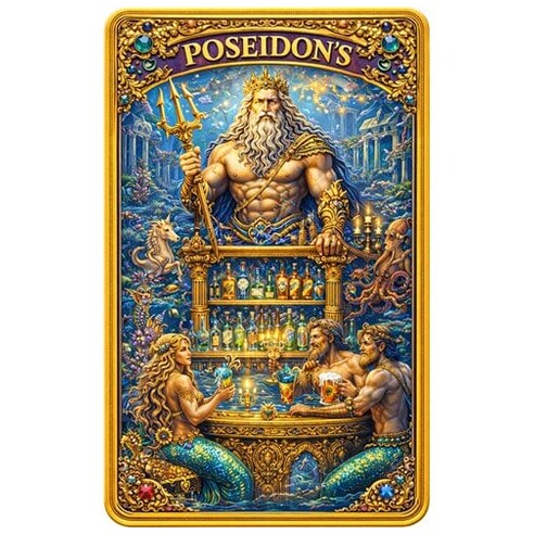 Poseidon Olympus Series 5 oz Kupferbarren 2026 Vorderseite