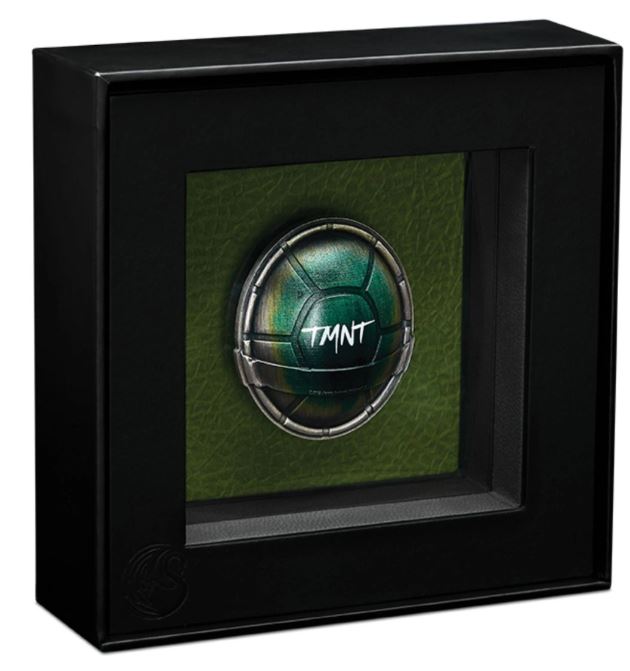 1,5 oz Silbermünze 2025 – Teenage Mutant Ninja Turtles – Domed Shell mit Antik-Finish


