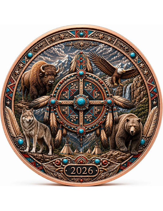 1oz Kupfer Italien - SPIRIT OF THE TRIBES 2026