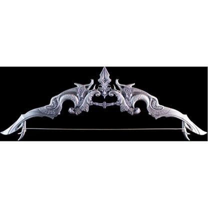 Antike Silbermedaille „Crescent Bow“ – 2 oz – The Divine Weapons Serie mit kunstvollem Bogen-Motiv

