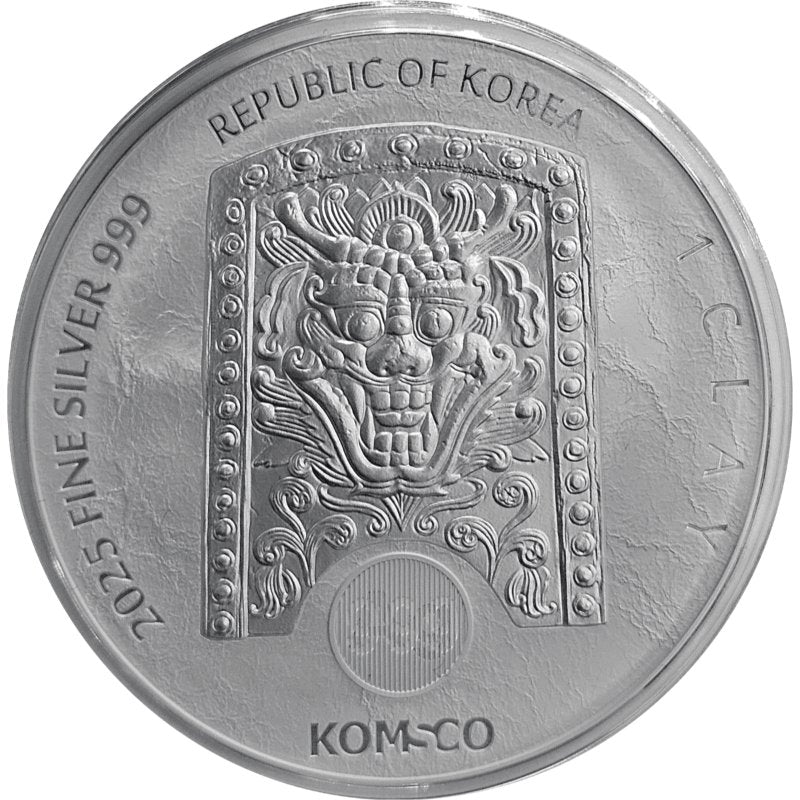 Südkorea 2025 – 1 oz Silber ZI:SIN OPHIDIA Jahr der Schlange in Kapsel

