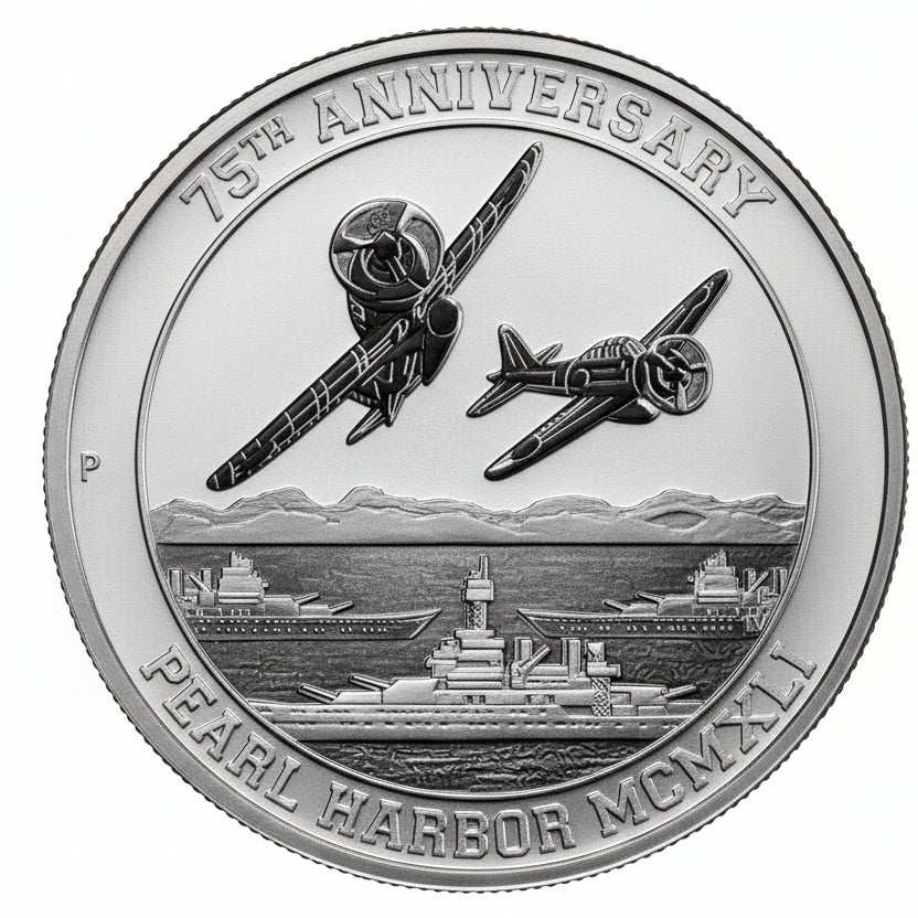 Tuvalu Pearl Harbor 2016 1 oz Silbermünze Perth Mint