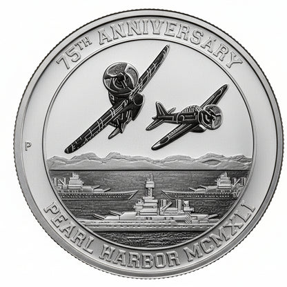 Tuvalu Pearl Harbor 2016 1 oz Silbermünze Perth Mint