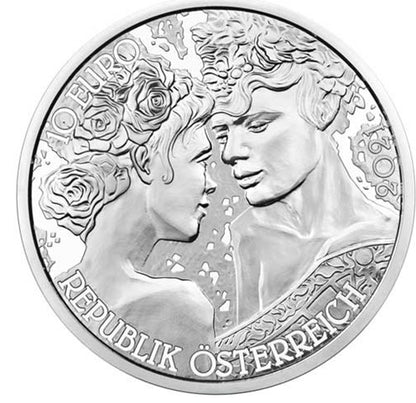 10 Euro Silber 2021 Rose hgh im Folder