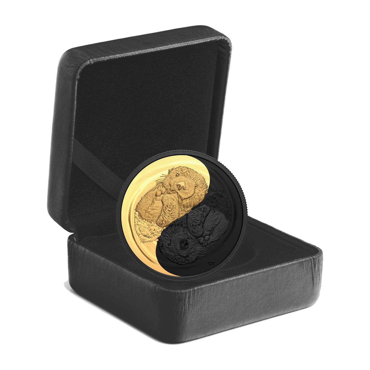 Kanada 20 Dollar 2022 Schwarz & Gold Otter – Etui und Zertifikat