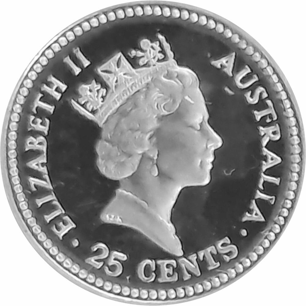 Australien The Dump 25 Cent 1990 – Rückseite
