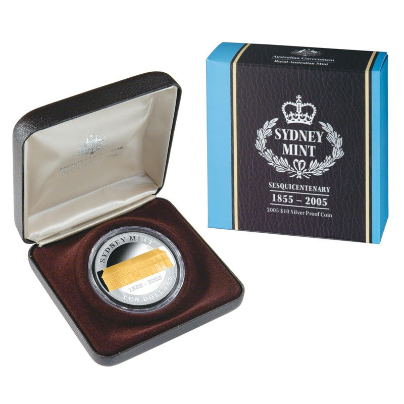 Australien Sydney Mint Sesquicentenary 2005 – Etui und Umverpackung